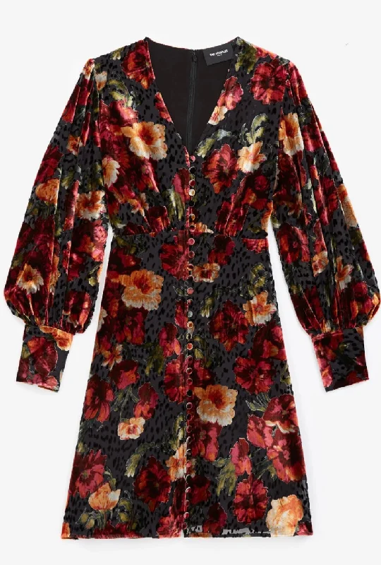 The Kooples Floral Velvet Mini