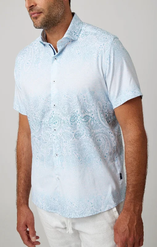 Light Blue Galactic Short Sleeve Shirt