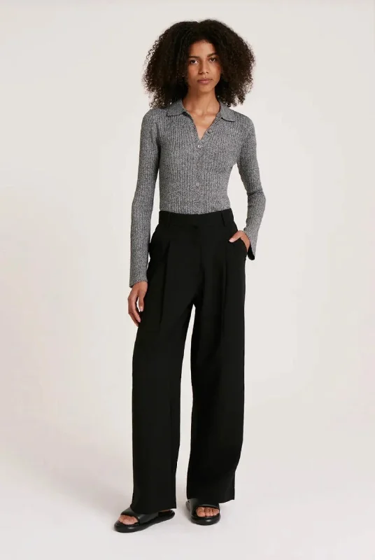 Nude Lucy Manon Tailored Pant in Black