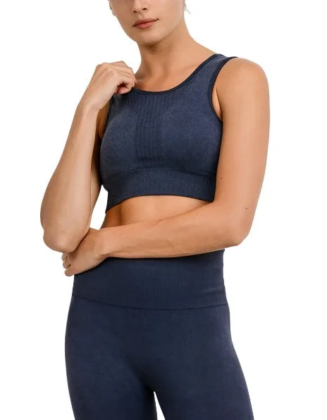 Mono B Seamless Triangle Perforated Sports Bra AT2649