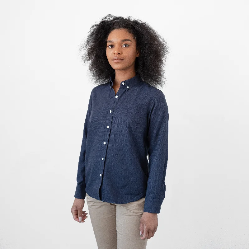 Women's Deep Indigo Service Oxford