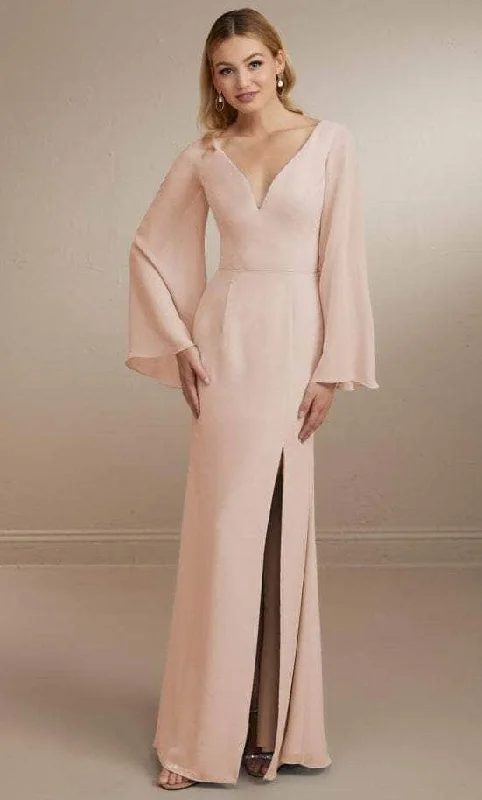 Christina Wu Celebration 22164 - Flowy Evening Gown with Bell Sleeves