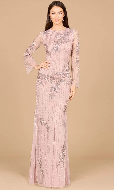 Lara Dresses 29079 - Beaded Long Sleeve Evening Gown