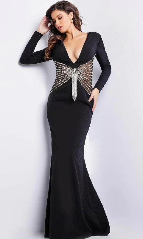 Jovani 26317 - Beaded Waist Evening Dress