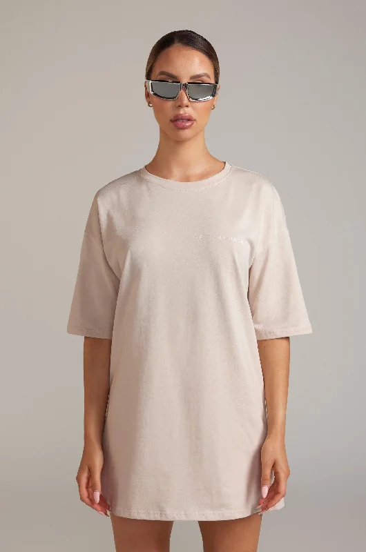 Oversized BF T-Shirt - Beige