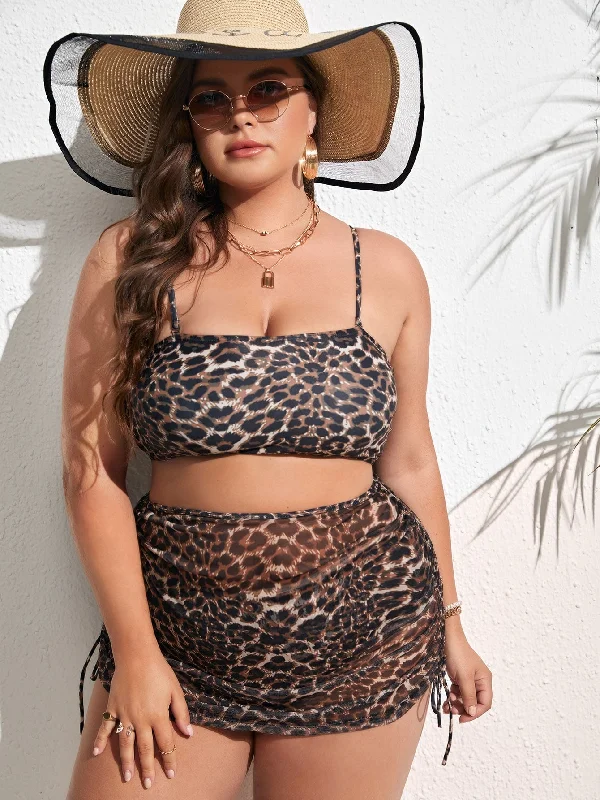 Sexy Leopard Plus Size Bikini Sets