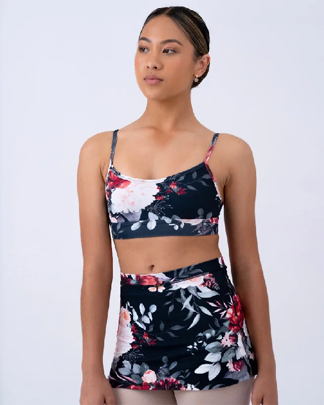 Claudia Dean World Cindy Crop Top - Girls - Mistletoe Print