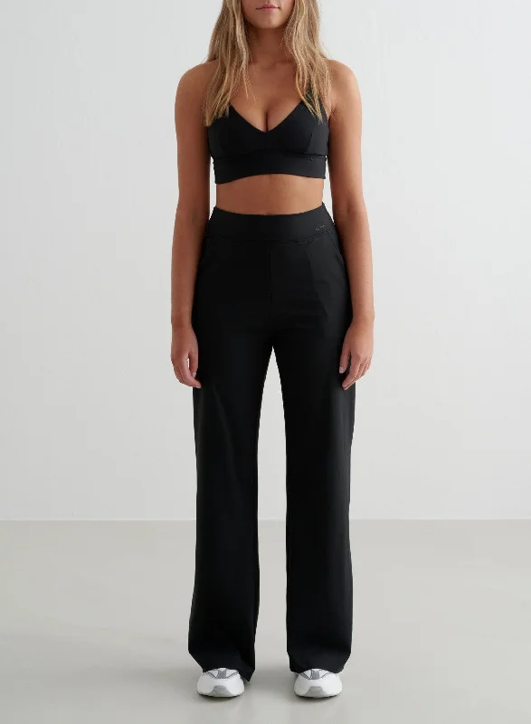 Black Sense Wide Pants