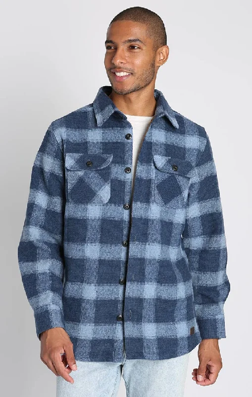 BLUE PLAID WOOL