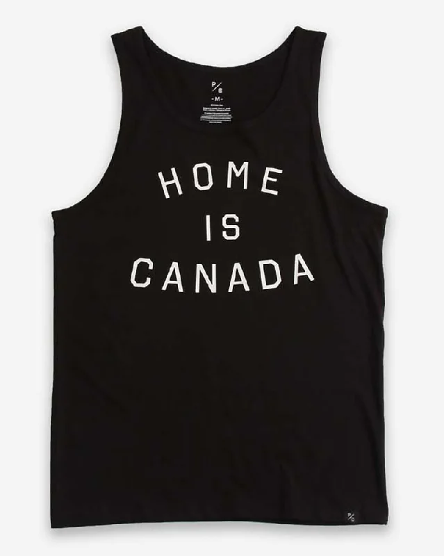 Peace Collective Home Is Canada Tank Top - Womens/Mens - Black