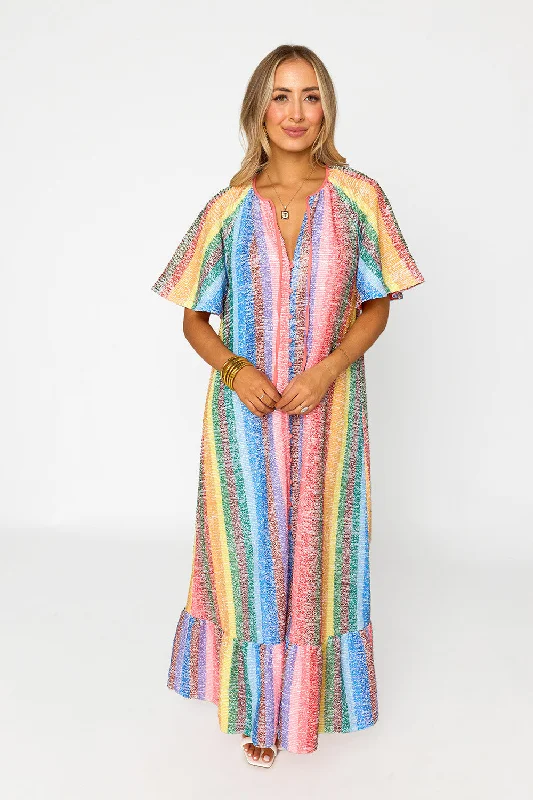 Tullah Caftan Maxi Dress - Enchanting Dynamic Women's Moto