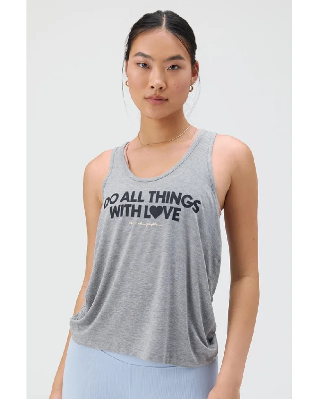 Spiritual Gangster Do All things Boyfriend Tank - FA20411022 - Womens - Heather Grey