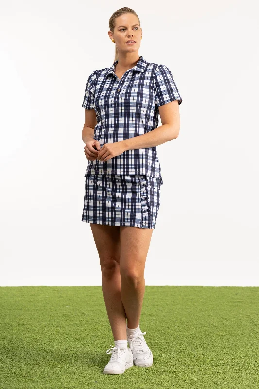 The Reagan Polo - Mariners Plaid