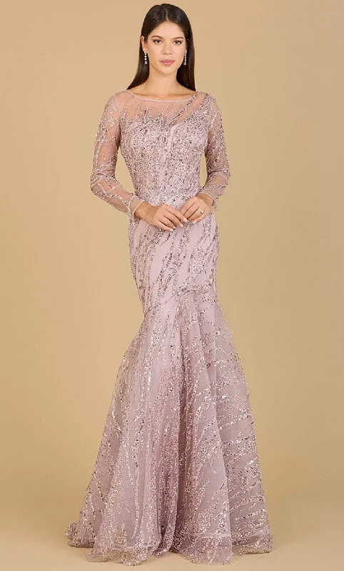 Lara Dresses 29199 - Beaded Illusion Scoop Evening Gown