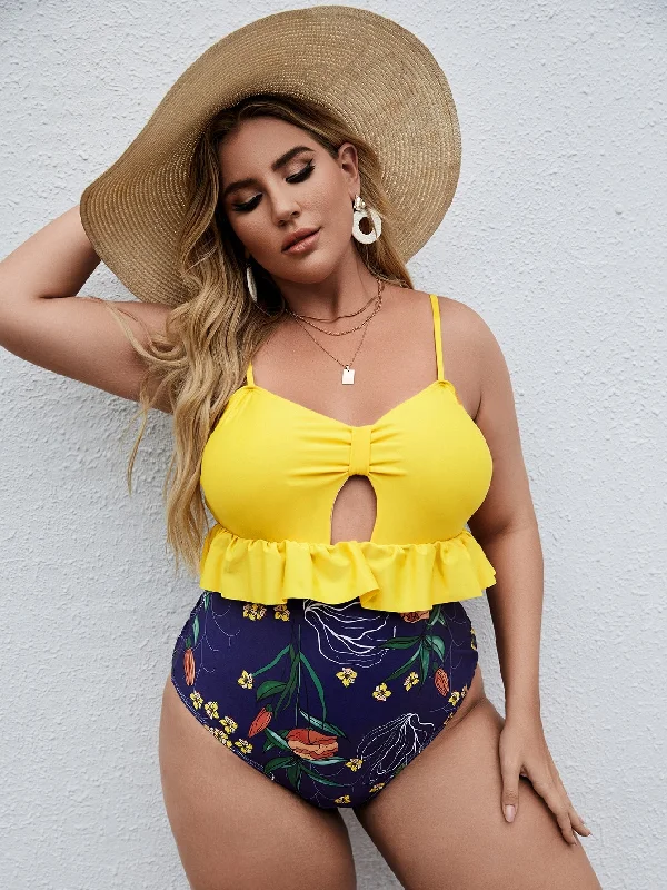 Boho Plus Size One-Pieces