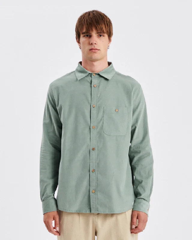 Quantum Ls Cord Shirt - Mint