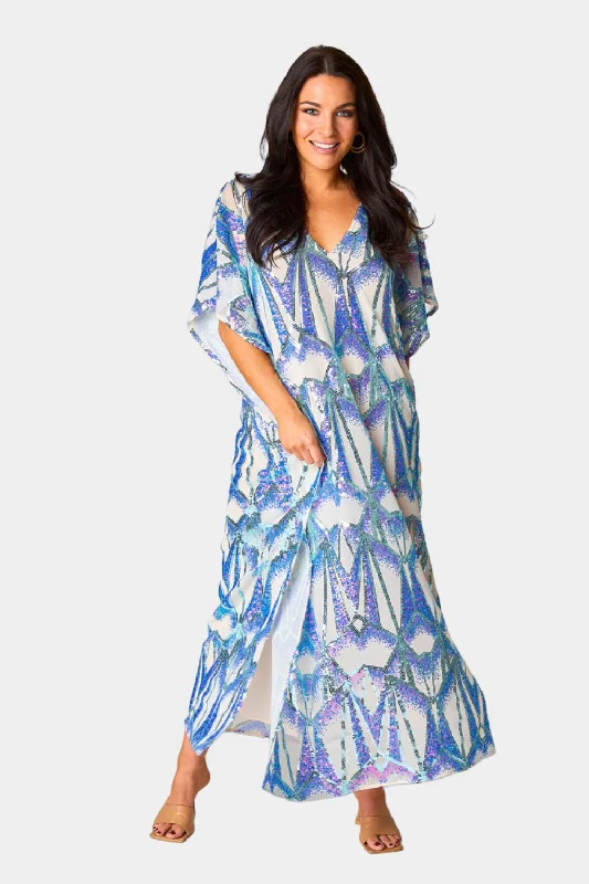 Atlas Sequin Caftan Maxi Dress - Queen of The Sea Cool Women's Skate