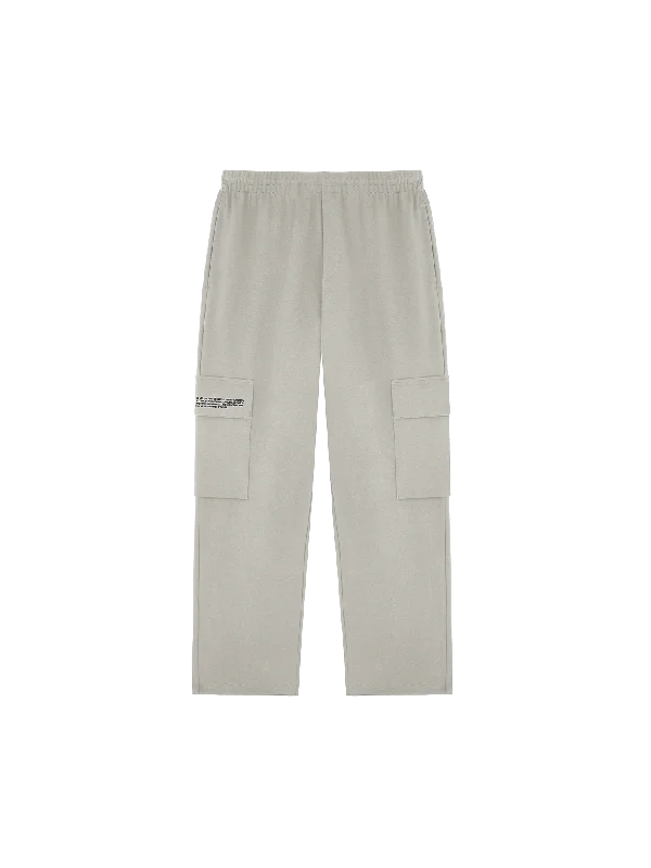 Womens Double Jersey Cargo Track Pants—stone