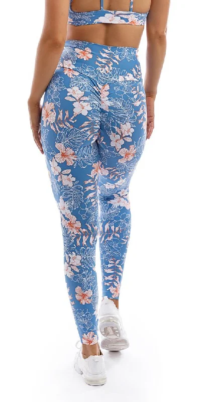 Hibiscus Kiss Scrunch Bum Leggings