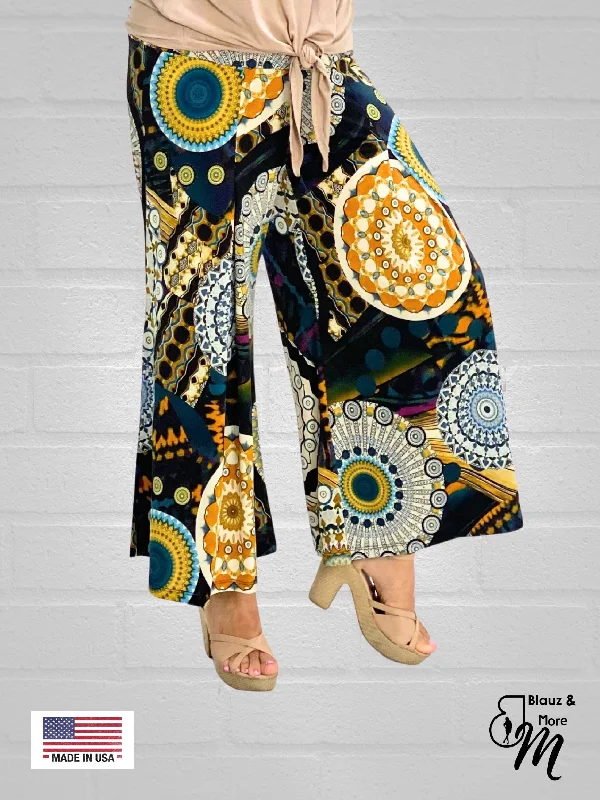 Pull On Pleated Front Gaucho - P031 Cashmere