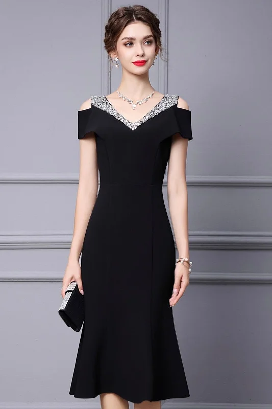 Cold Shoulder Fishtail Dress garde