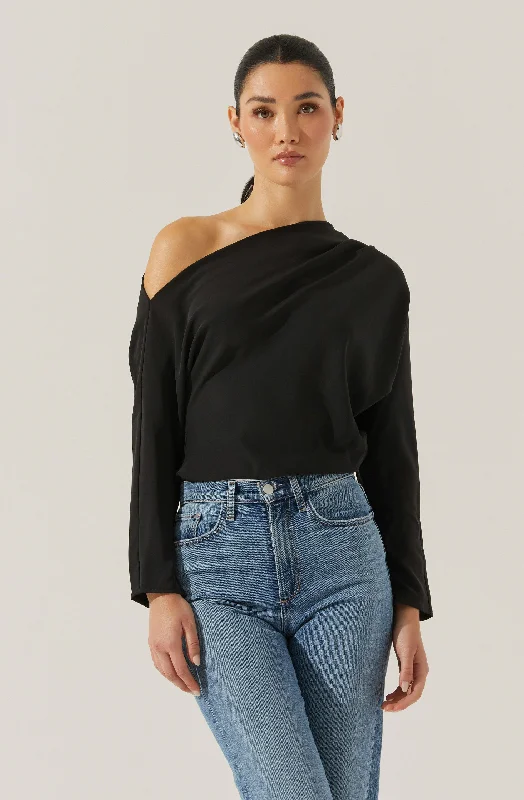 Orlia Off Shoulder Asymmetric Top