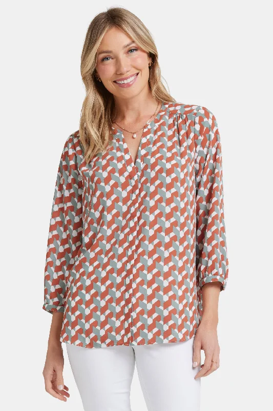 Pintuck Blouse - Liliana Geo