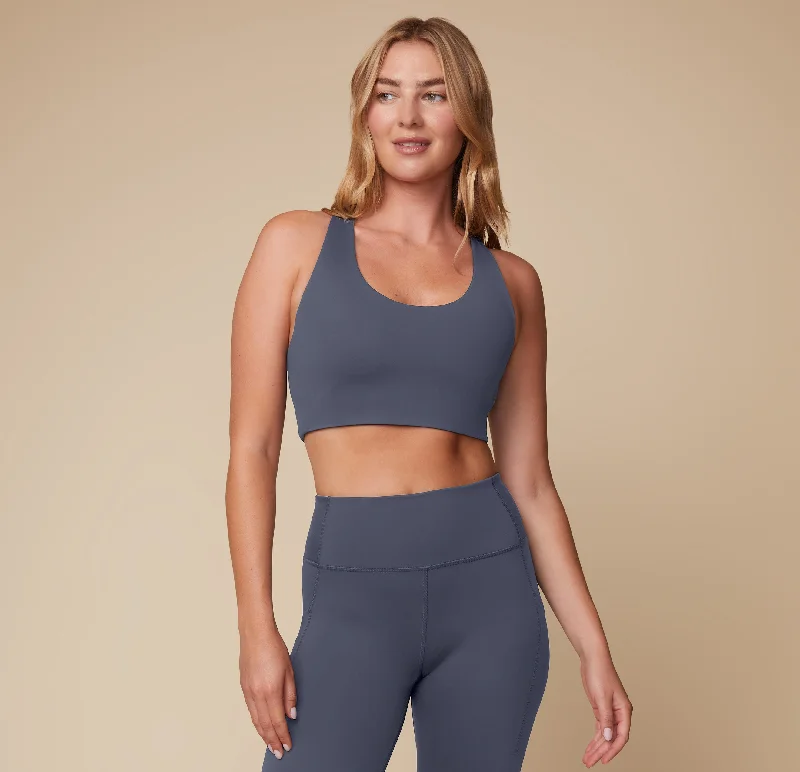 Flex Convertible Sports Bra - Slate