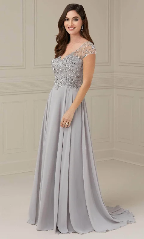 Christina Wu Elegance 17116 - Beaded Illusion Bodice Evening Dress Feminine Women's Soft Christina Wu Elegance 17116 - Beaded Illusion Bodice Evening Dress Feminine Women's Soft