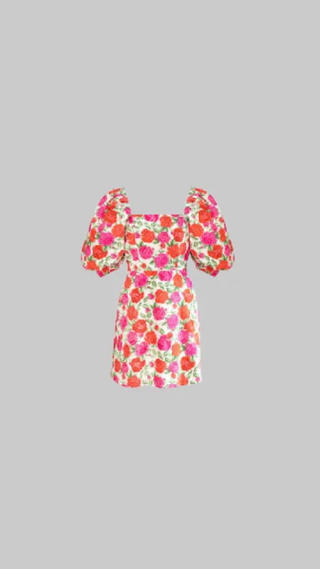 Queens of Archive Gena Floral Mini Dress French