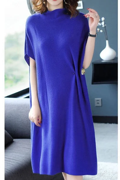 Oversized Sweater Dress W/ Brooch Earthy Women's Hemp - based