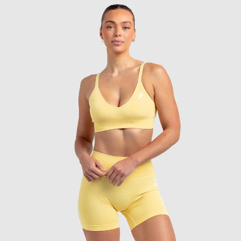 Scrunch 2 Seamless Crop - Butter Yellow