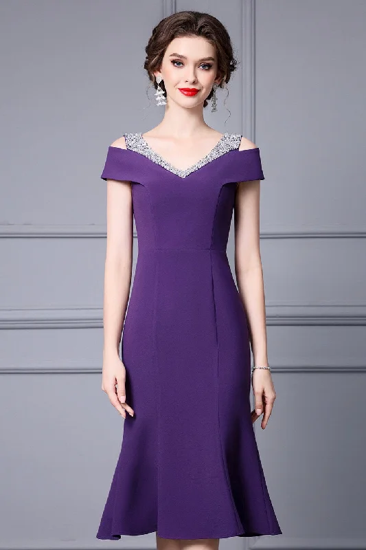 Cold Shoulder Fishtail Dress Refined Women's 