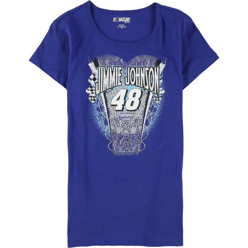 NASCAR Womens Jimmie Johnson Graphic T-Shirt, Blue, Large Earthy Women's 