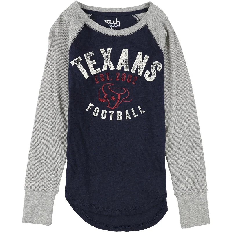 Touch Womens Houston Texans Graphic T-Shirt, Blue, Small performance